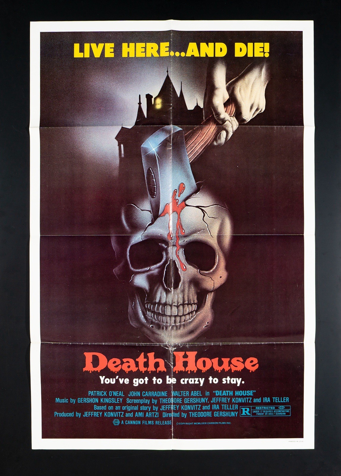 Death House | Silent Night, Bloody Night 1972 Poster Horror RARE 