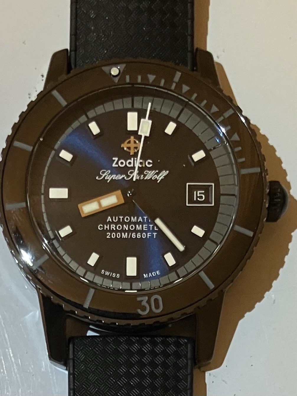 New Zodiac Super Sea Wolf Diver Ceramic, COSC,Chronometer, ZO9595, Orig. Box/Tag