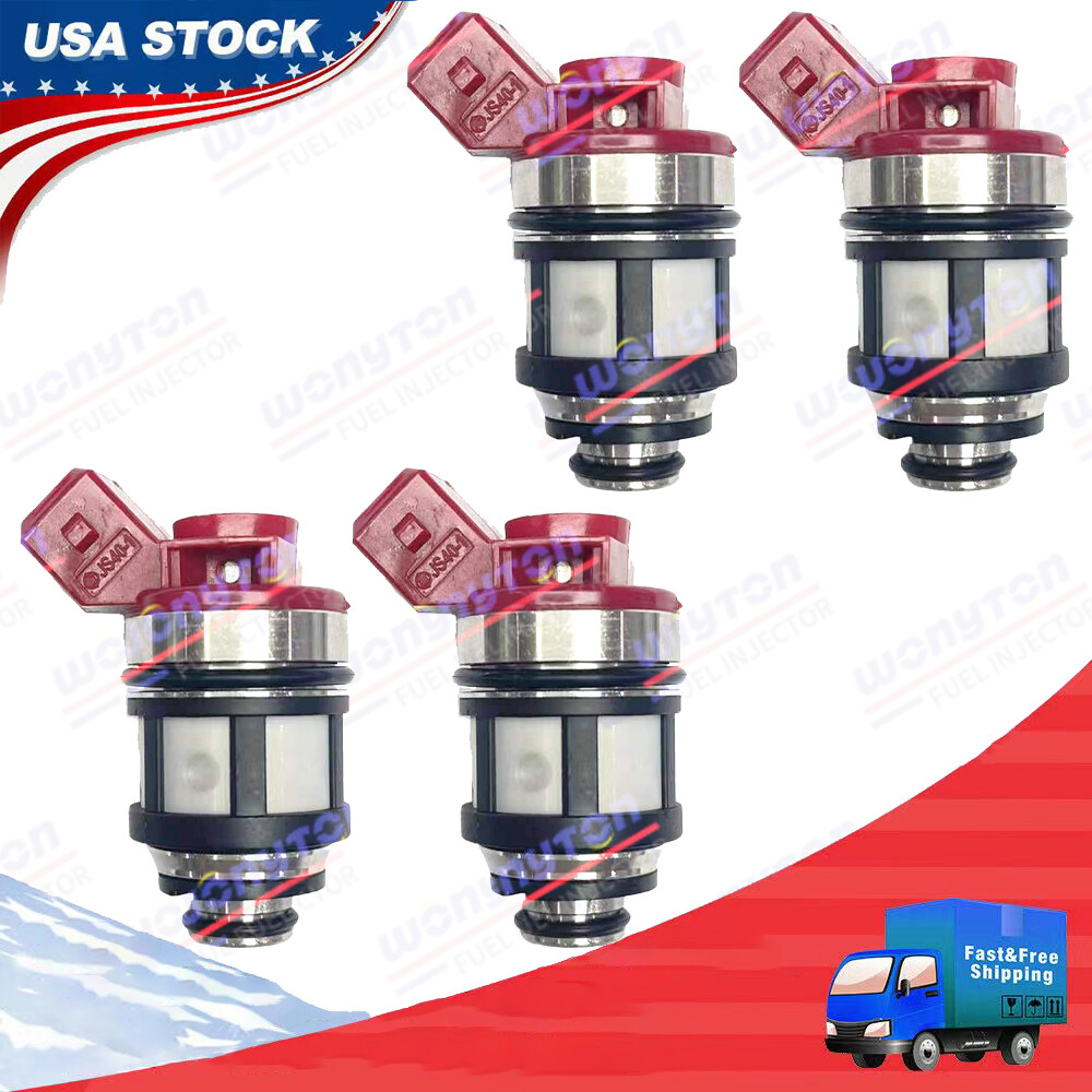 4Pcs OEM Fuel Injectors 16600-72P00 For 1993-1995 Nissan D21 Pickup 2.4L JS40-1
