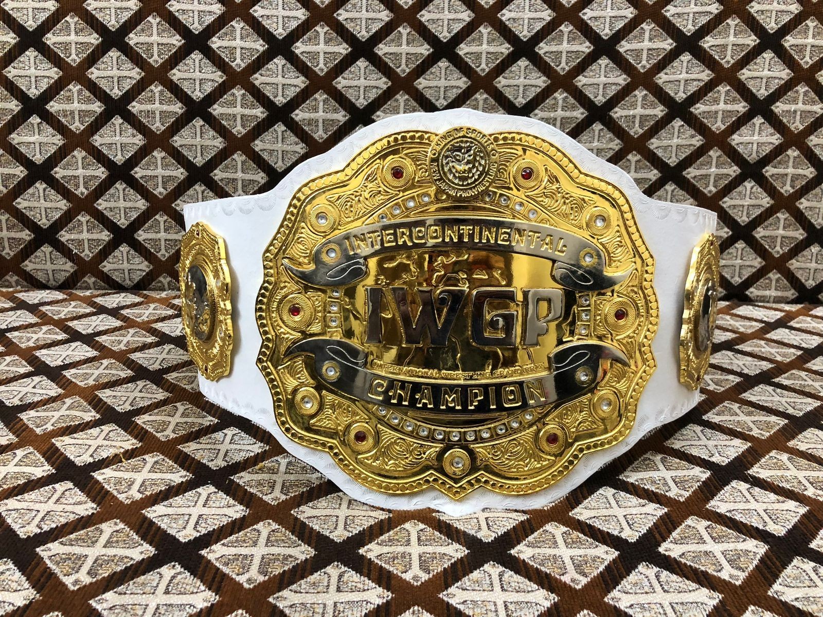 IWGP Intercontinental Heavyweights Championship belt Replica Real Brass Metal On