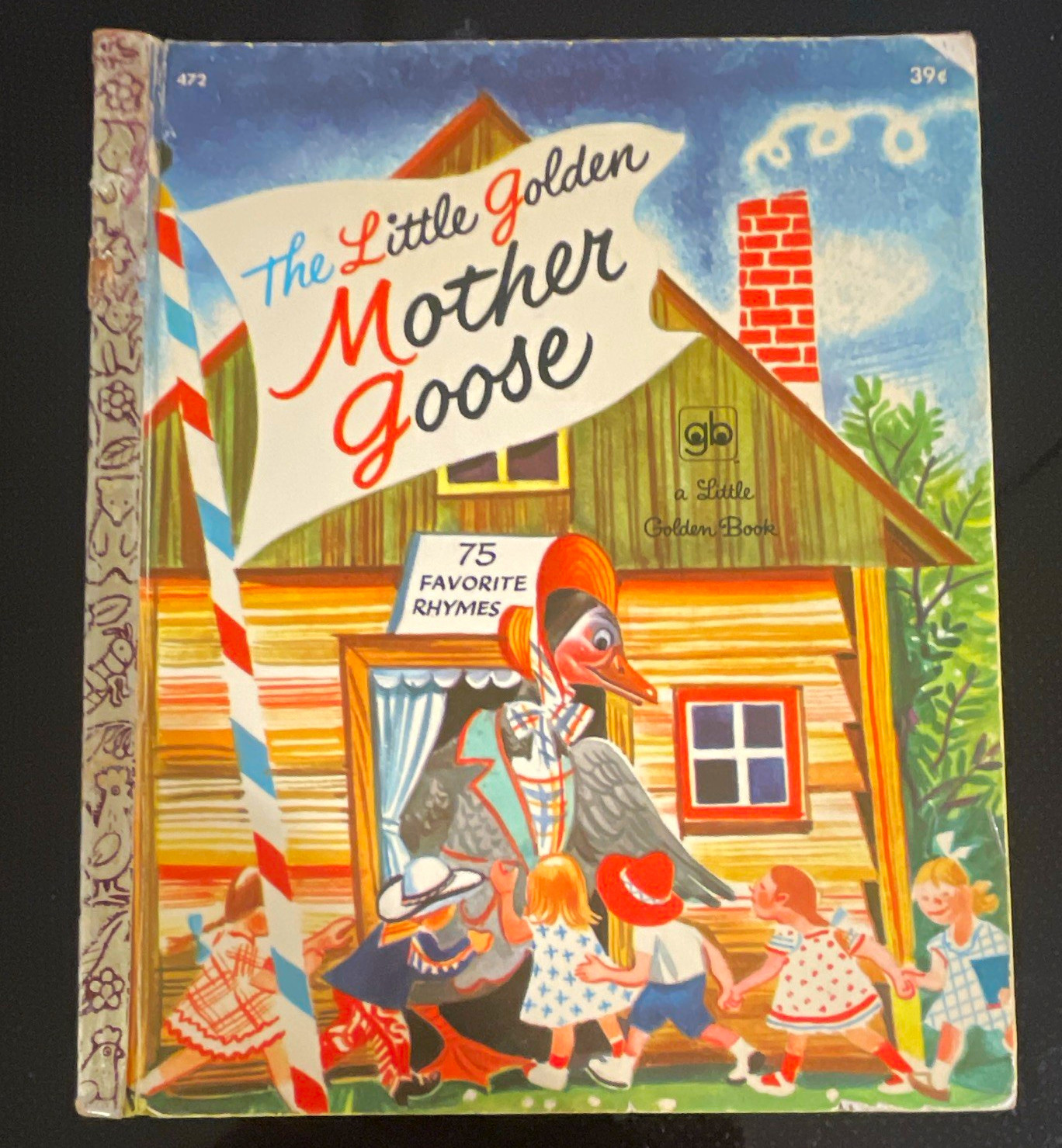Vintage THE LITTLE GOLDEN MOTHER GOOSE  75 Favorite Rhymes picture book