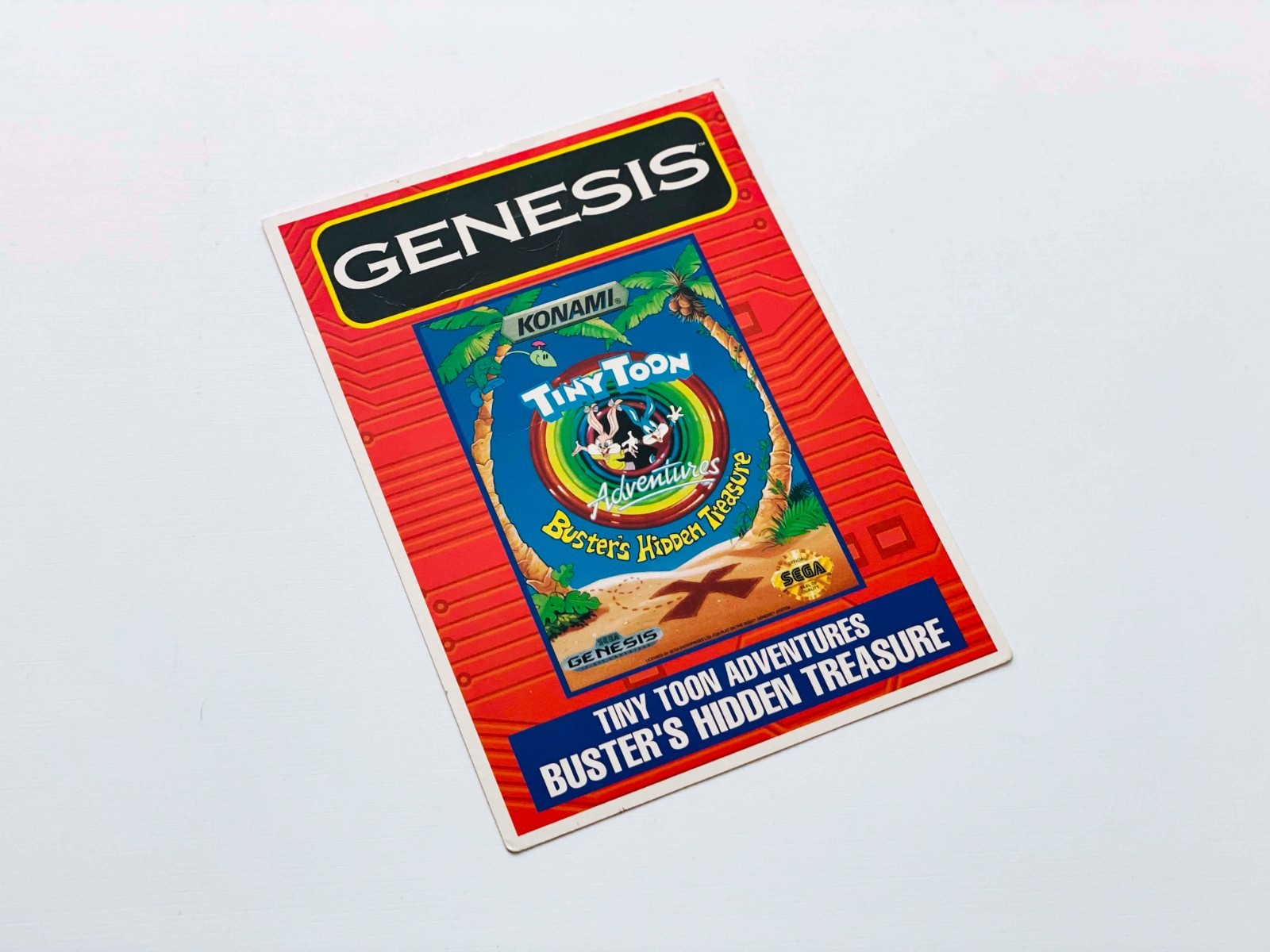 Tiny Toon Adventures Buster Hidden Tresure (Genesis) VIDPro Card [5x7 CARD ONLY]