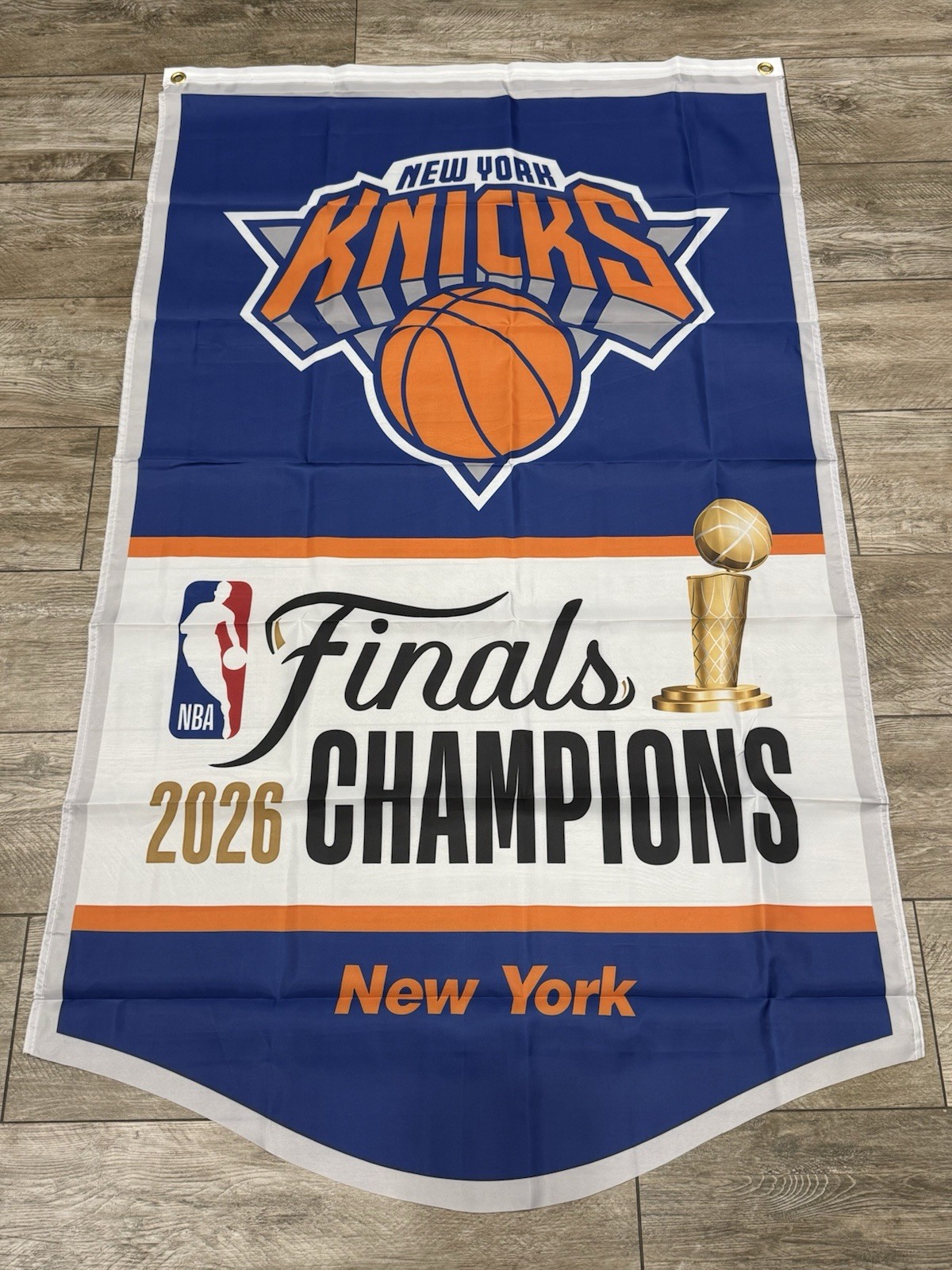 NEW YORK KNICKS 2026 NBA CHAMPIONS FLAG BANNER – 3x5 FT NEW YORK KNICKS 2026 NBA CHAMPIONS FLAG BANNER – 3x5 FT