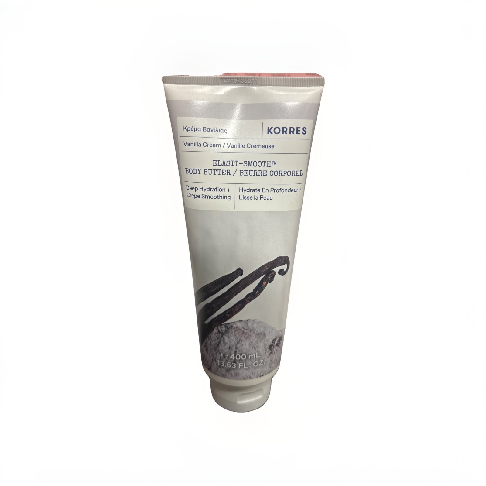 Korres Elasti Smooth Body Butter Vanilla Cream 13.53 fl oz Sealed Korres Elasti Smooth Body Butter Vanilla Cream 13.53 fl oz Sealed