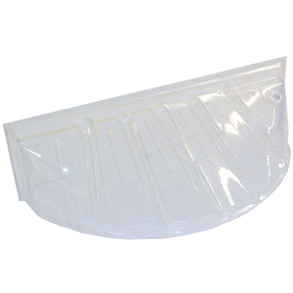 Window Well Cover Plastic Heavy-Duty Clear 19x15 in Basement Protector Durable