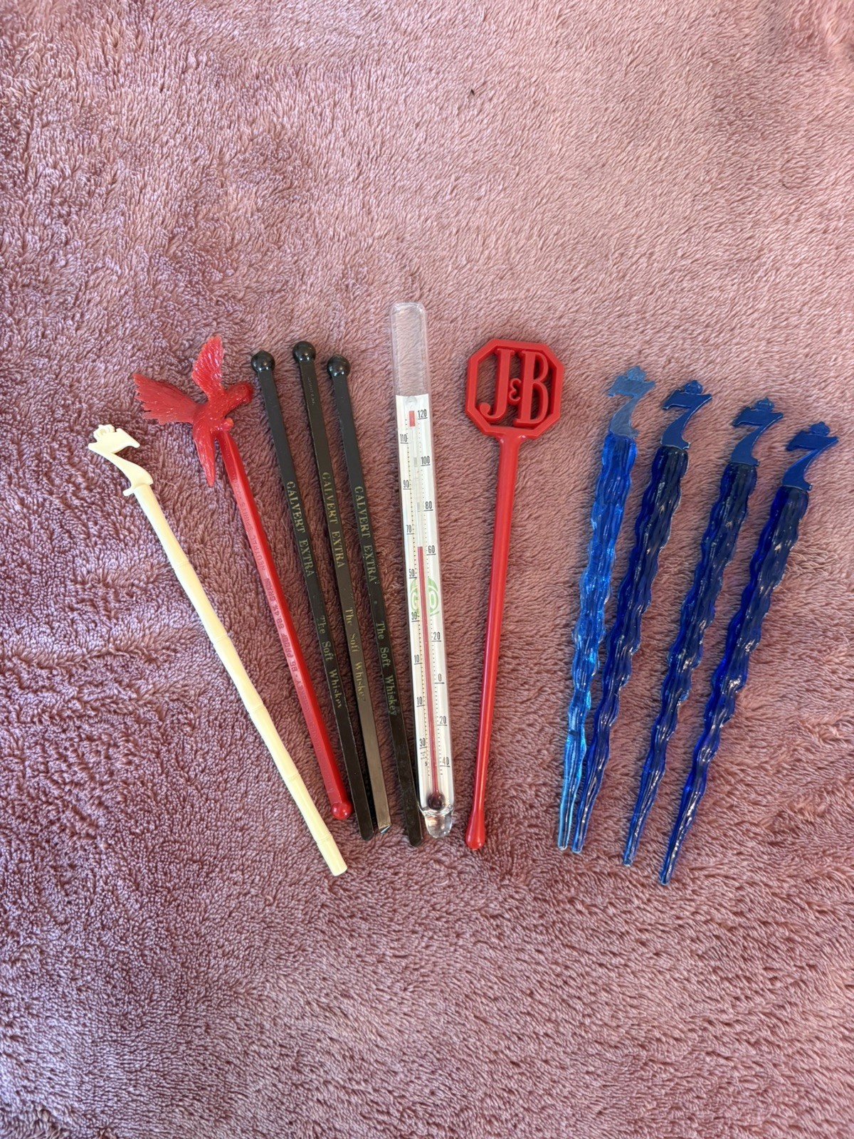 Vtg Whiskey Swizzle Sticks Cocktail Mixers Lot Of 11 Glass Beverage Thermometer Vtg Whiskey Swizzle Sticks Cocktail Mixers Lot Of 11 Glass Beverage Thermometer