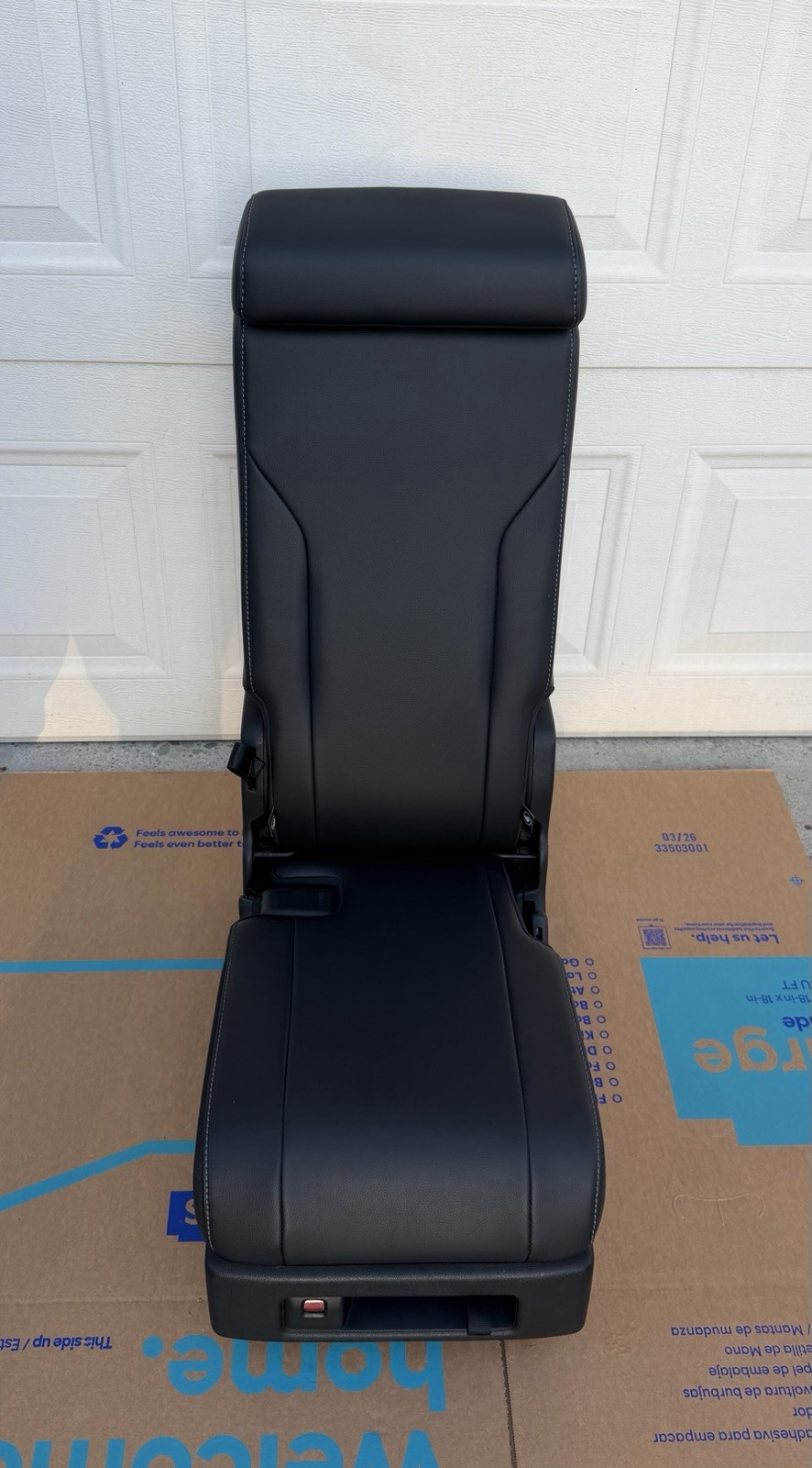 2023-2026 Honda Pilot Rear 2nd Row Middle Jump Seat Black Leather Seat OEM
