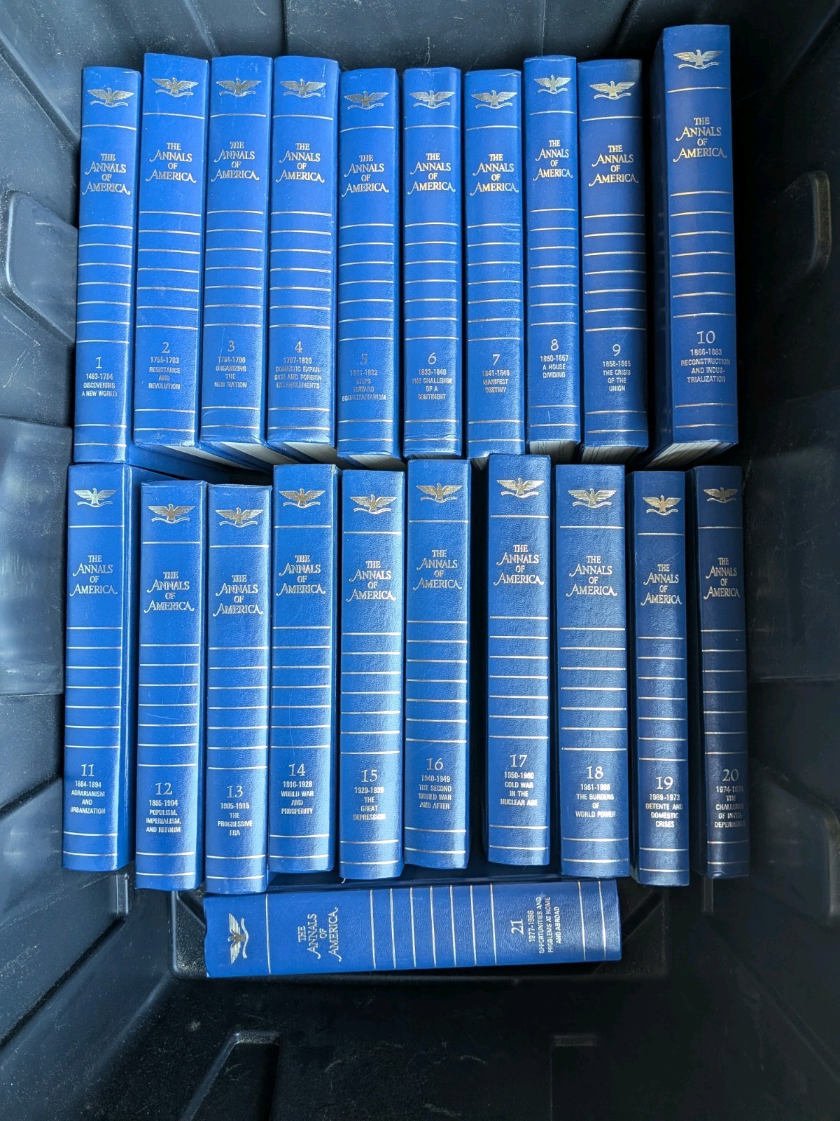 The Annals of America 1976 Complete 21 Volume Book Set - 1987 The Annals Set The Annals of America 1976 Complete 21 Volume Book Set - 1987 The Annals Set