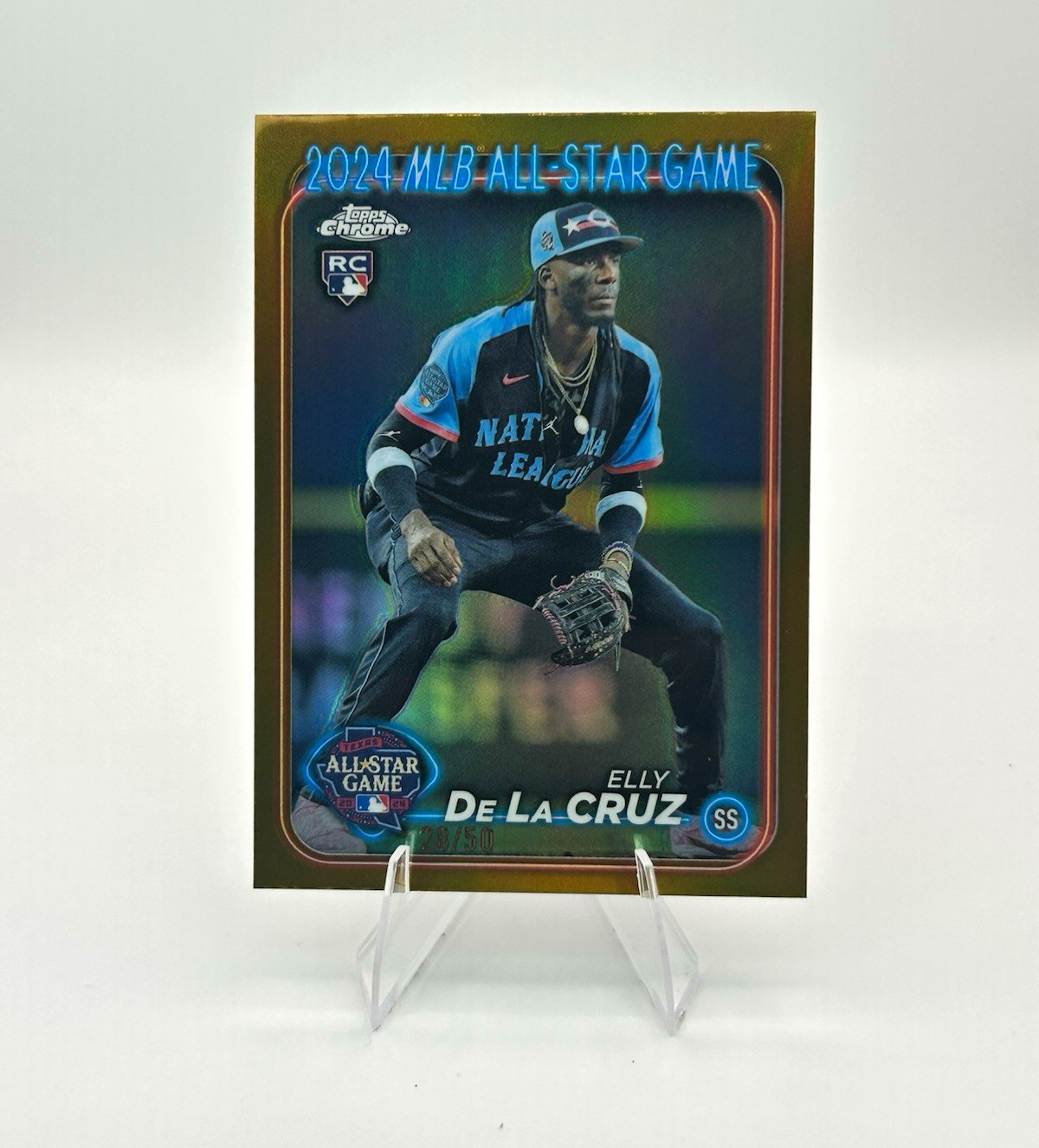 Topps 2024 Chrome Elly De La Cruz RC All-Star Game Gold /50 ASGC-44 Topps 2024 Chrome Elly De La Cruz RC All-Star Game Gold /50 ASGC-44