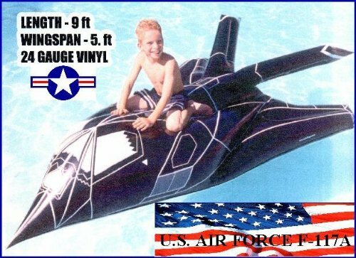 9 FT INFLATABLE F-117A STEALTH FIGHTER POOL FLOAT WATER CRAFT ICF TOYS 9 FT INFLATABLE F-117A STEALTH FIGHTER POOL FLOAT WATER CRAFT ICF TOYS