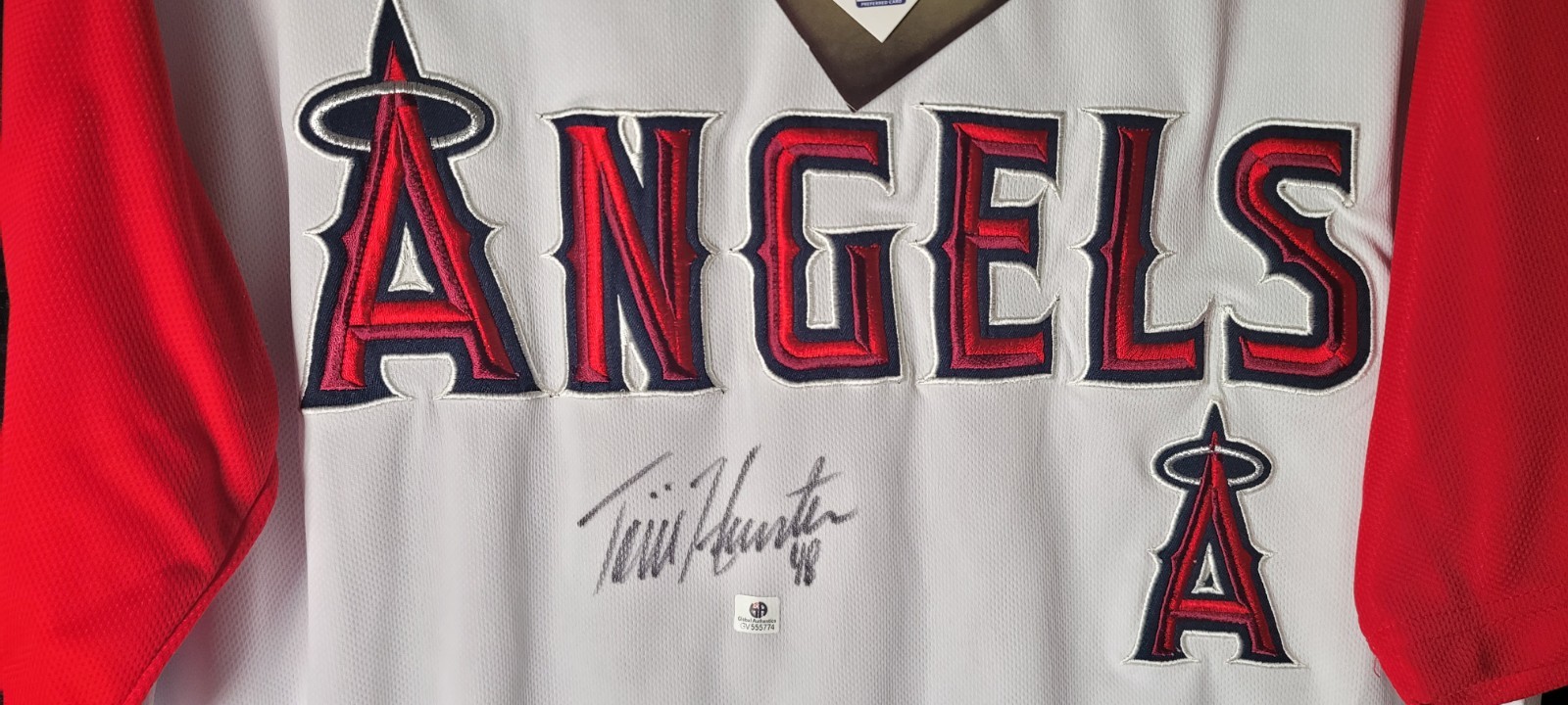Torii Hunter Signed Los Angeles Angels Jersey W/Tags Global Authentication Auto Torii Hunter Signed Los Angeles Angels Jersey W/Tags Global Authentication Auto