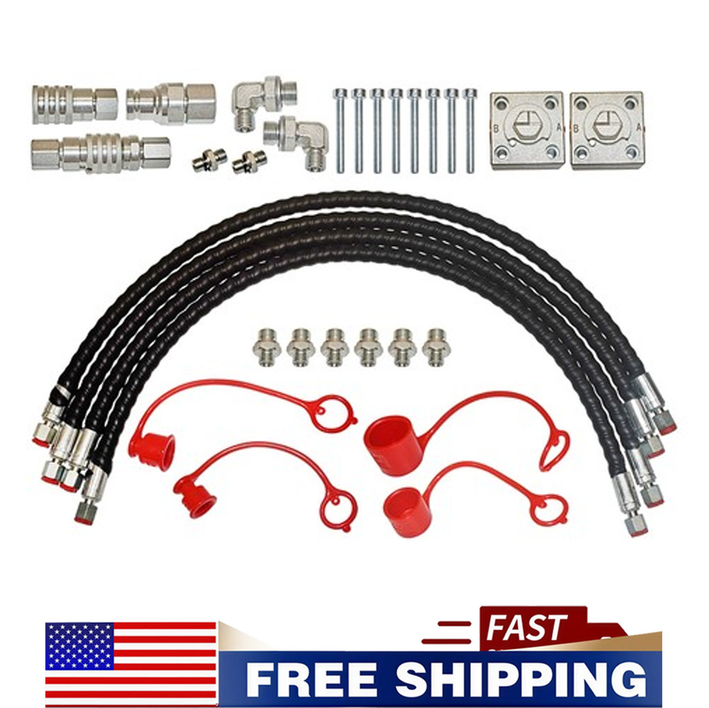 2pcs 3-Way Hydraulic Diverter Valve Kit Compatible with 1-2 Ton Mini Excavators 2pcs 3-Way Hydraulic Diverter Valve Kit Compatible with 1-2 Ton Mini Excavators