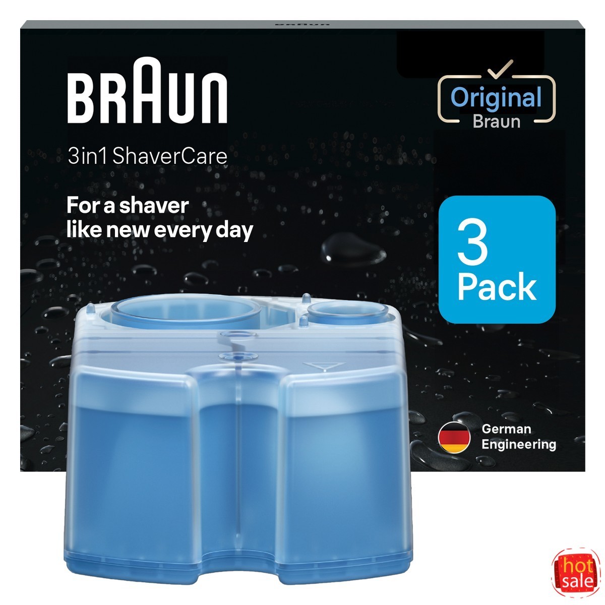 Braun Clean&Renew Refill Cartridges CCR 3-Pack for Clean&Charge Systems