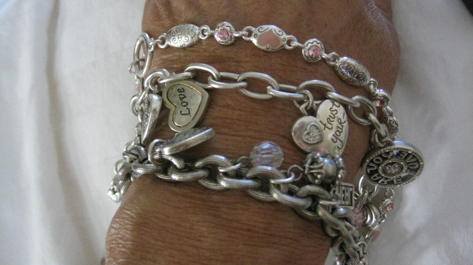 Authentic Brighton Lot 3 Bracelets 2 w/Charms up to 8 Authentic Brighton Lot 3 Bracelets 2 w/Charms up to 8