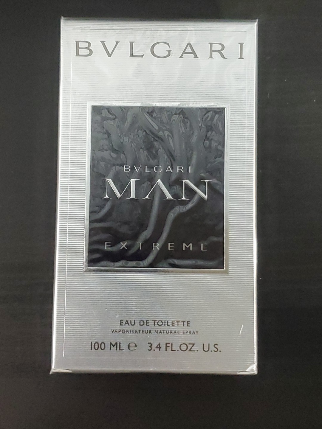AUTHENTIC Bvlgari MAN EXTREME (Silver & Black) 3.4oz EDT Spray NEW Sealed