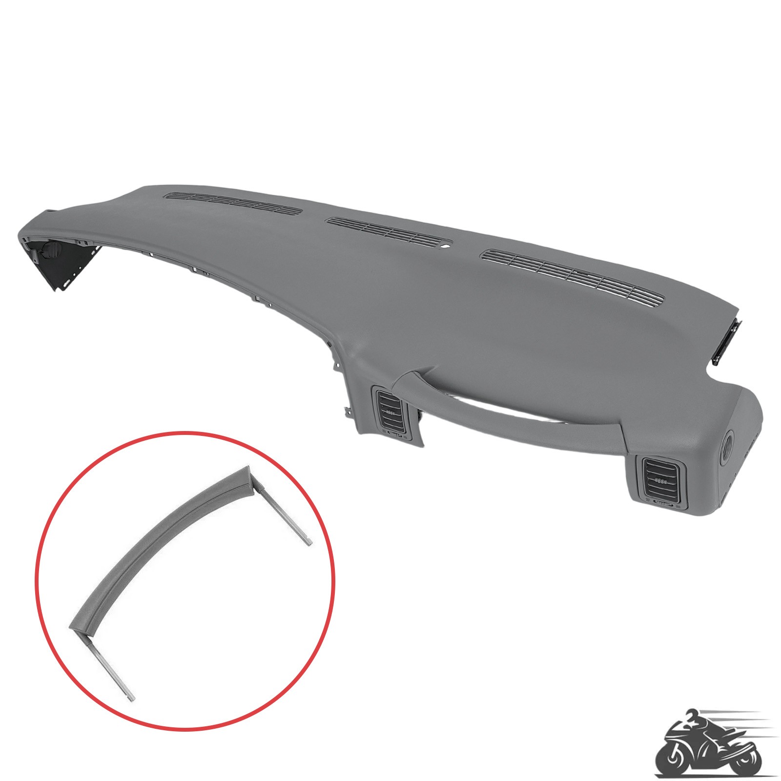 Molded Dash Cover Replacement For Silverado Sierra Tahoe 1999-2006 Pewter Gray Molded Dash Cover Replacement For Silverado Sierra Tahoe 1999-2006 Pewter Gray