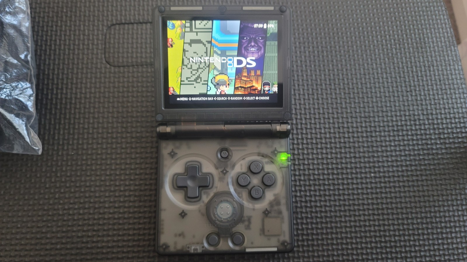 ANBERNIC RG35XX SP (BLACK TRANSPARENT) 64GB GC (3K GAMES)(KNULLI SCARAB OS )GXRG