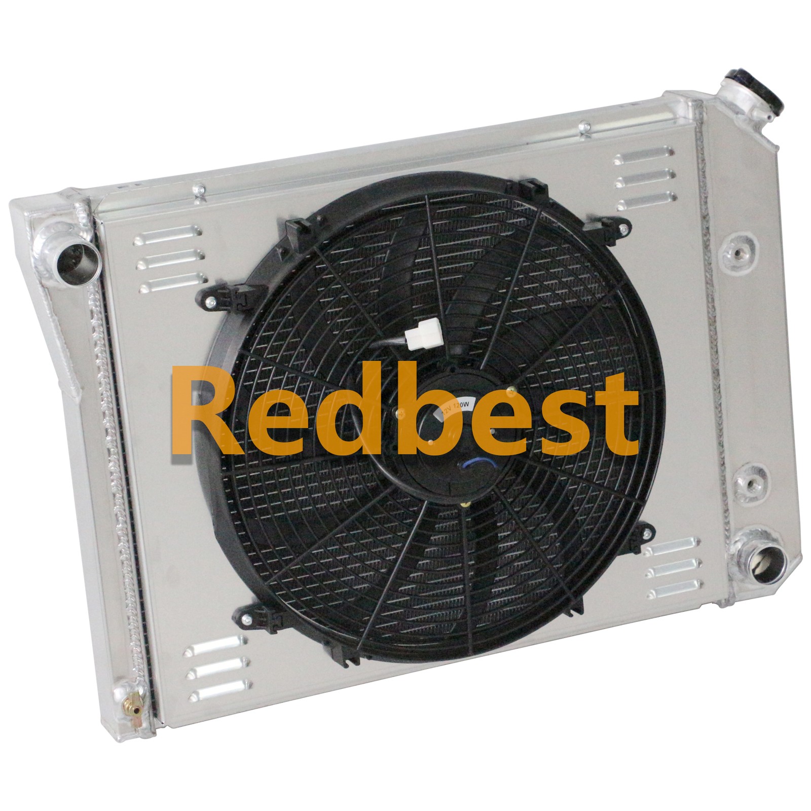 FIT 1968-1974 Chevy Chevelle El Camino Camaro Impala 3Row Radiator Shroud 16