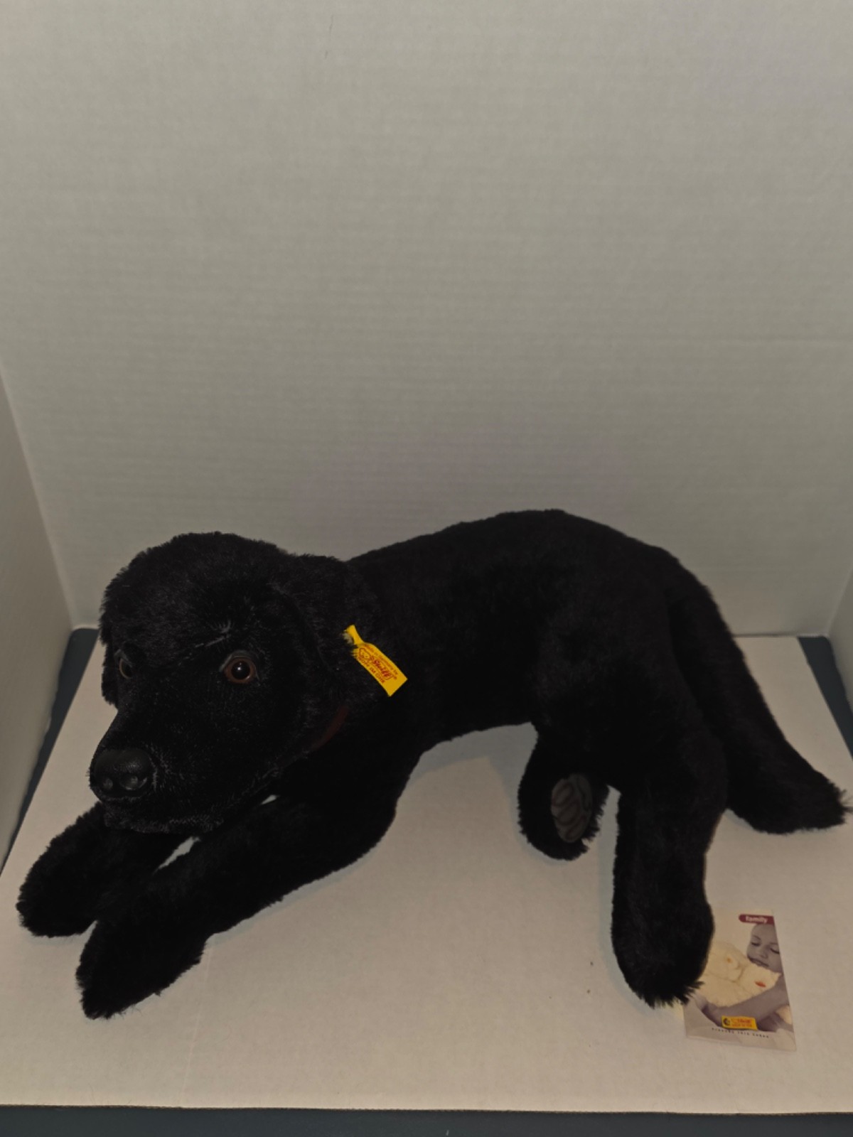 Steiff Black Labrador Lumpi 18\ Steiff Black Labrador Lumpi 18\