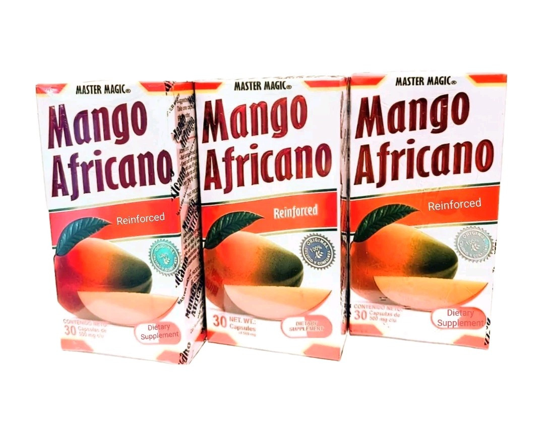 3 PACK Mango Africano MASTER MAGIC AFRICAN MANGO 30 Capsulas Original