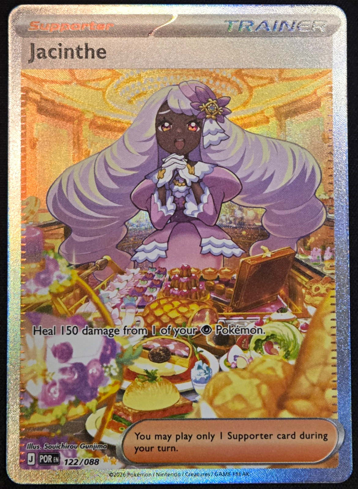 Jacinthe X1 Pokemon Perfect Order Holo Illustration Rare 122/088 Jacinthe X1 Pokemon Perfect Order Holo Illustration Rare 122/088