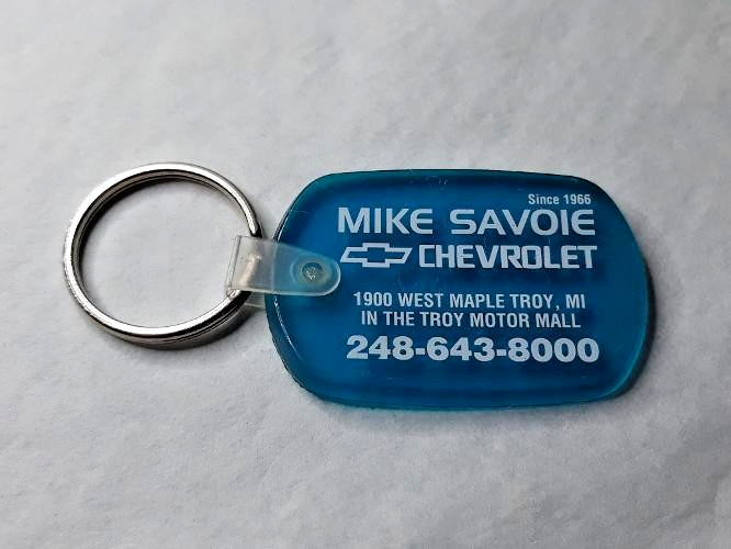 Vintage Troy Michigan Keychain Automobile ~ Mike Savoie Chevrolet Vintage Troy Michigan Keychain Automobile ~ Mike Savoie Chevrolet