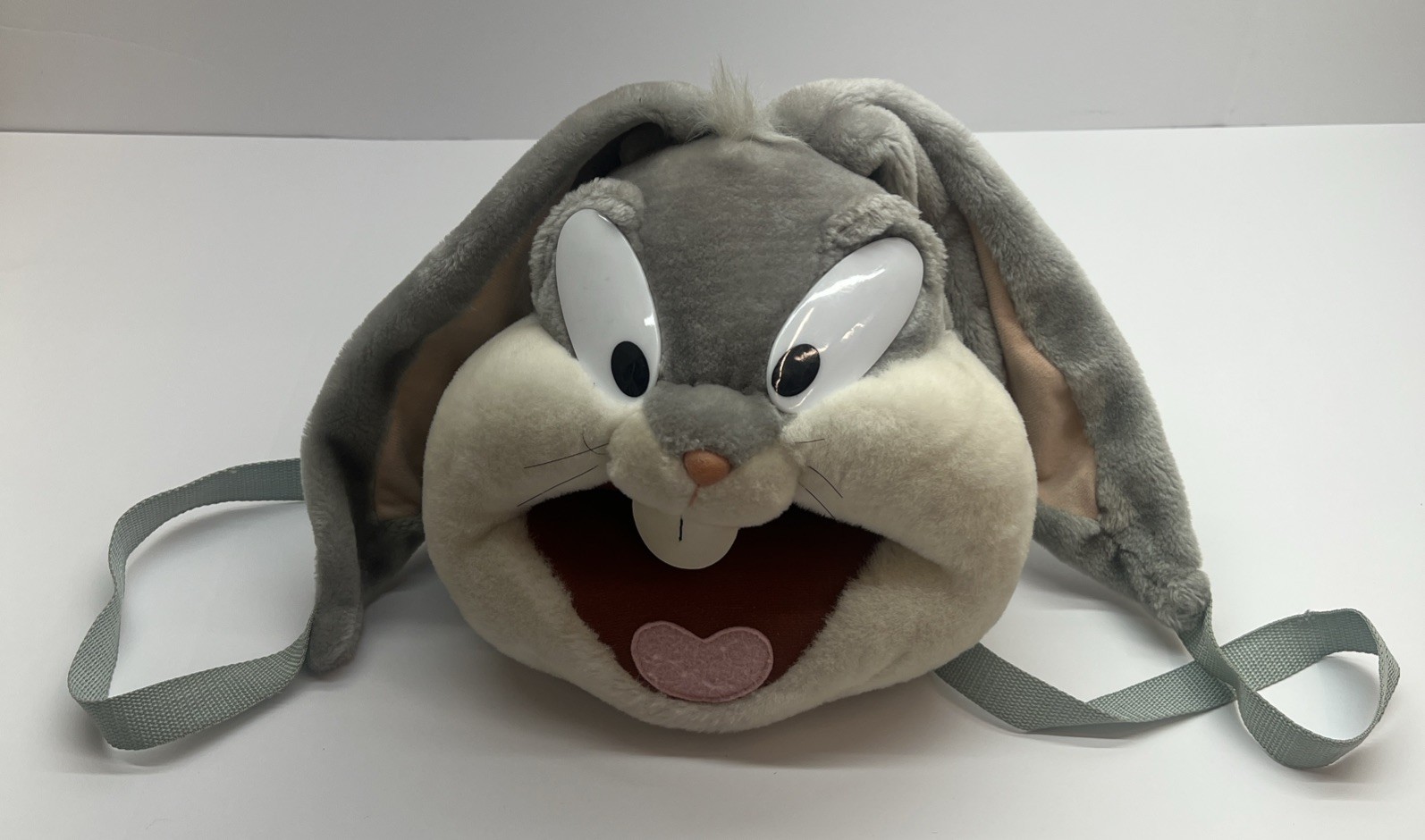 Vintage 1996 Looney Tunes Bugs Bunny Plush Backpack Warner Bros Cartoon Bag