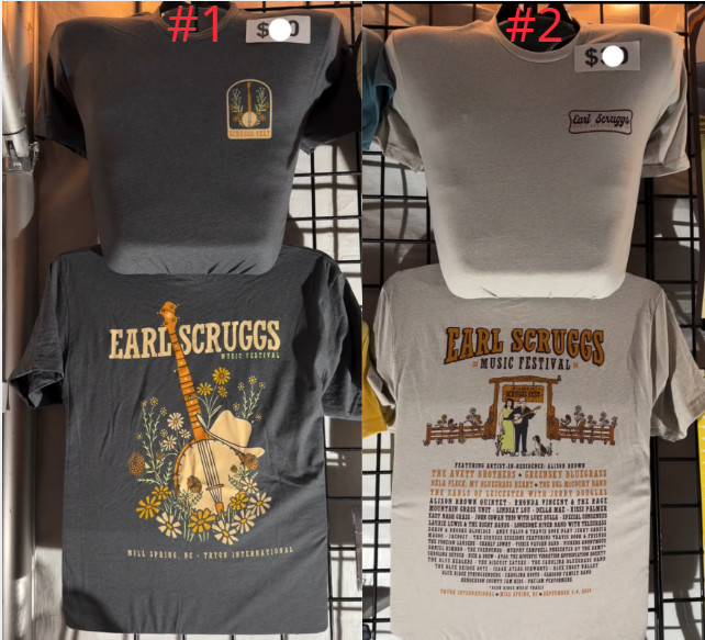 Earl Scruggs Music Festival Shirt Banjo Lineup Bluegrass Country 2026 Reprint