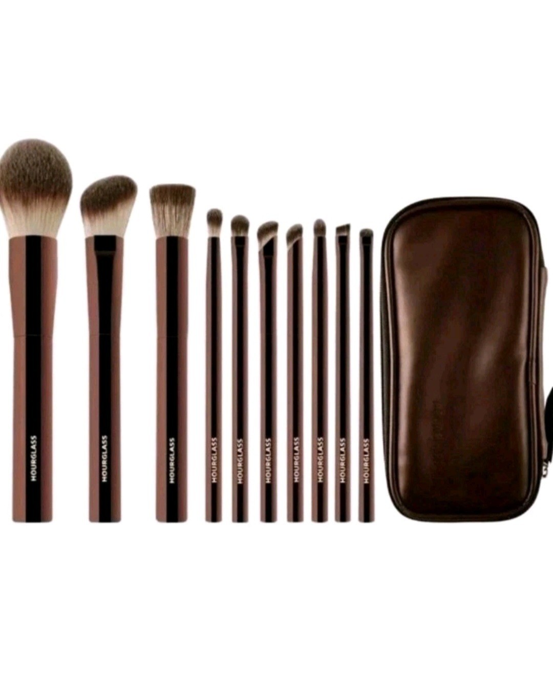 Hourglass Brush Set of 10 Eyeshadow Foundation Vegan DISPLAY ITEM / NO BOX