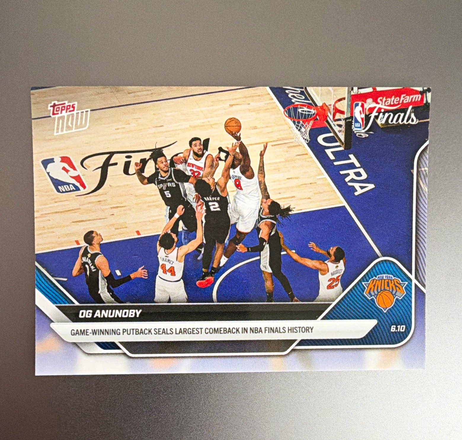 Topps 2025-26 Topps Now OG Anunoby #336 NBA Finals New York Knicks PR Topps 2025-26 Topps Now OG Anunoby #336 NBA Finals New York Knicks PR