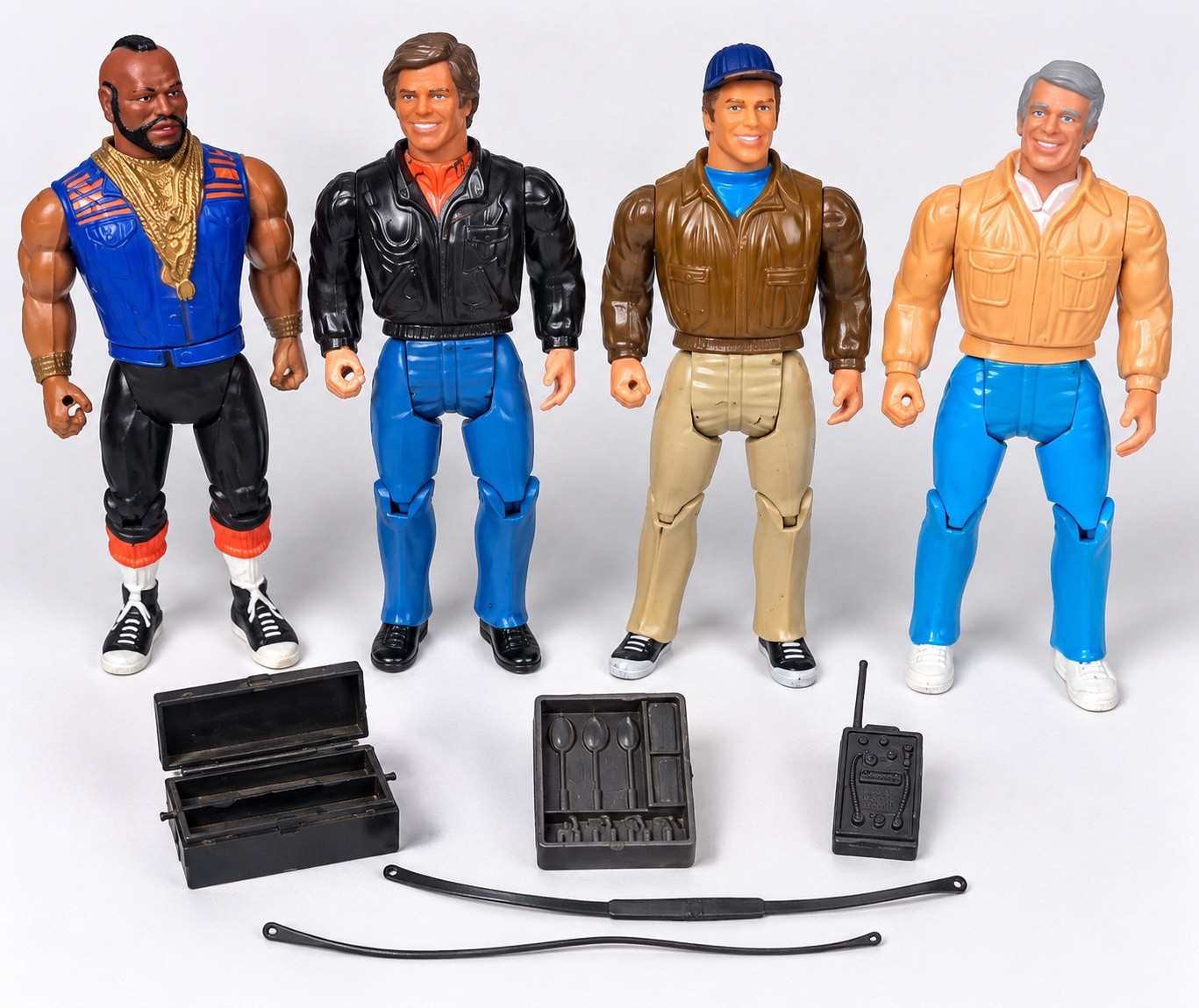 VTG 1983 Galoob A-Team 6” Action Figures Complete Team BA Hannibal Face Murdock