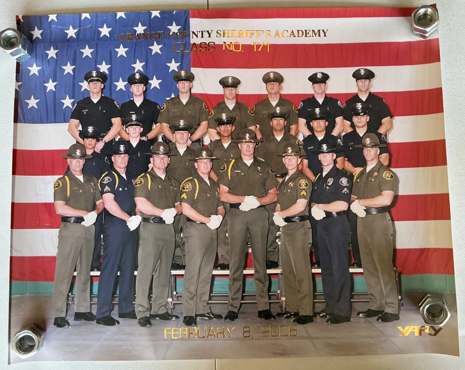 2006 Orange County Sheriff's Department Academy Group Photo Class No 171