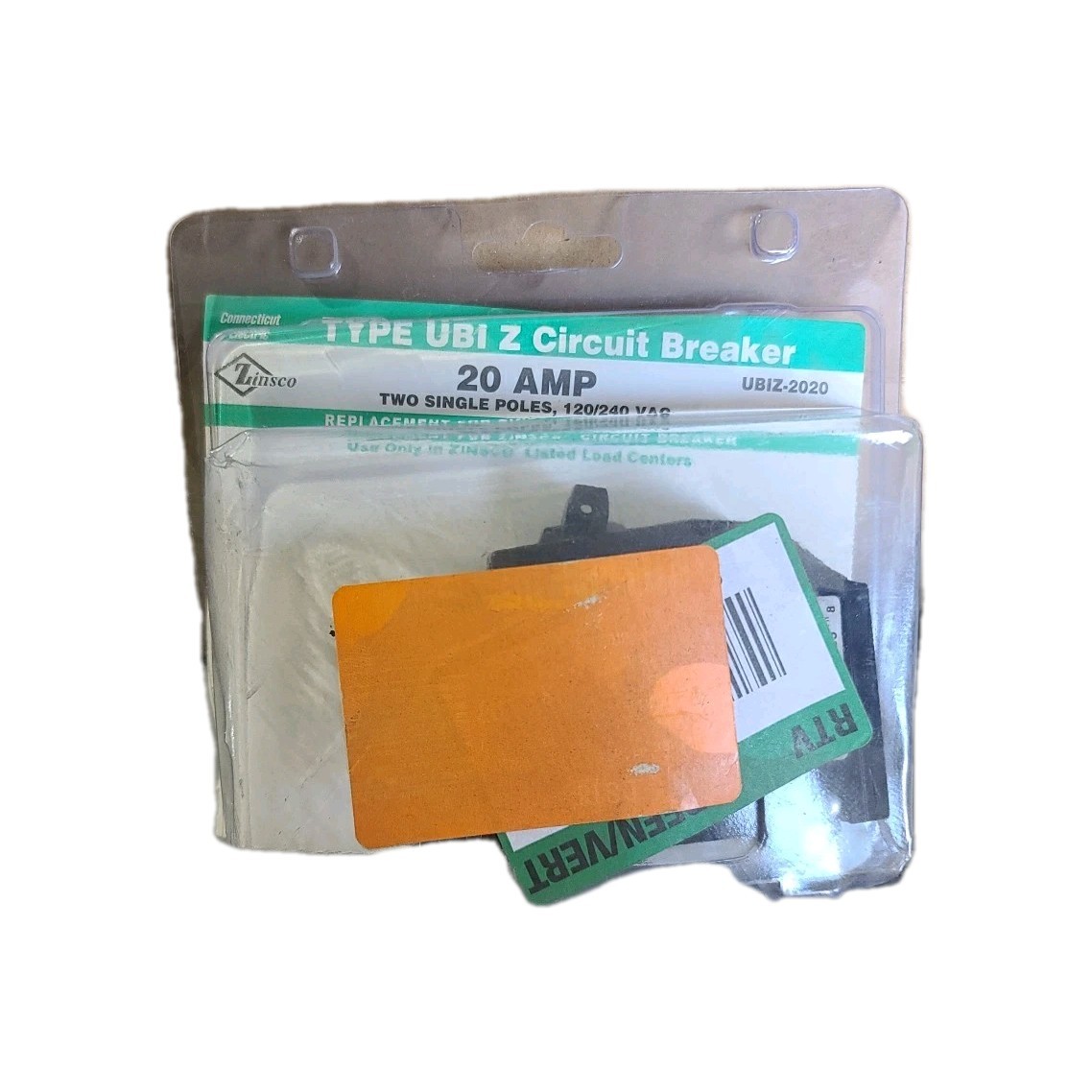 Connecticut Electric Zinsco UBIZ-0220 Type UBI Z 0220 Amp 2 Single-Pole