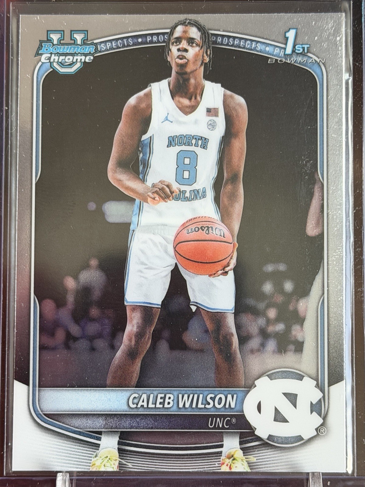 2025-26 Bowman Chrome Caleb Wilson True 1st Bowman Chrome Base #BCP-83 UNC Bulls 2025-26 Bowman Chrome Caleb Wilson True 1st Bowman Chrome Base #BCP-83 UNC Bulls