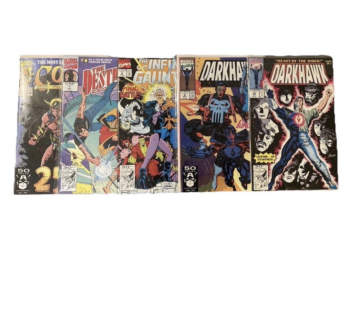 Marvel Comics Lot 5 Issues -Bagged Marvel Comics Lot 5 Issues -Bagged
