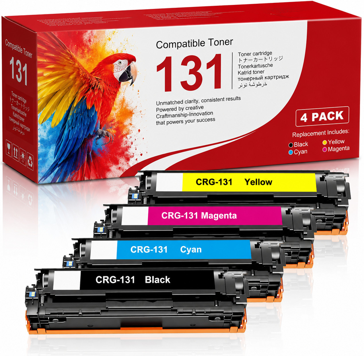 131 4PK CRG131 Toner Compatible For ImageClass MF8280Cw MF628Cw