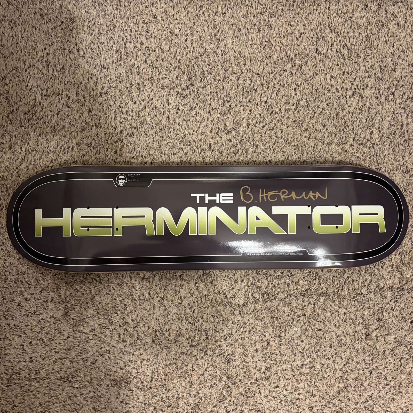 Baker Bryan Herman AUTOGRAPHED SIGNED The Herminator Skateboard Deck Limited New