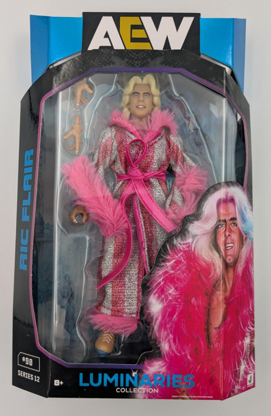 AEW Unmatched Series 12 Ric Flair Luminaries Pink Robe Jazwares Action Figure 98