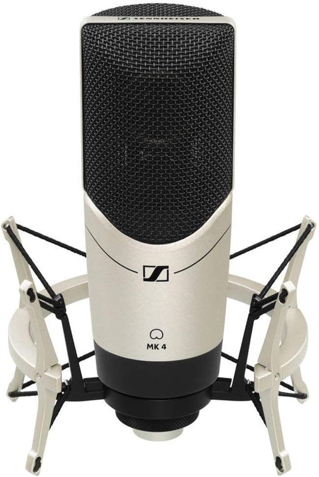 Sennheiser MK4 Set Cardioid Condenser Large Diaphragm Microphone With MKS4 Shock