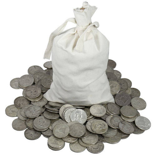 .50 POUND LB BAG (8 OUNCES) US Silver Coins ALL 90% Silver Pre-1965 Lot 