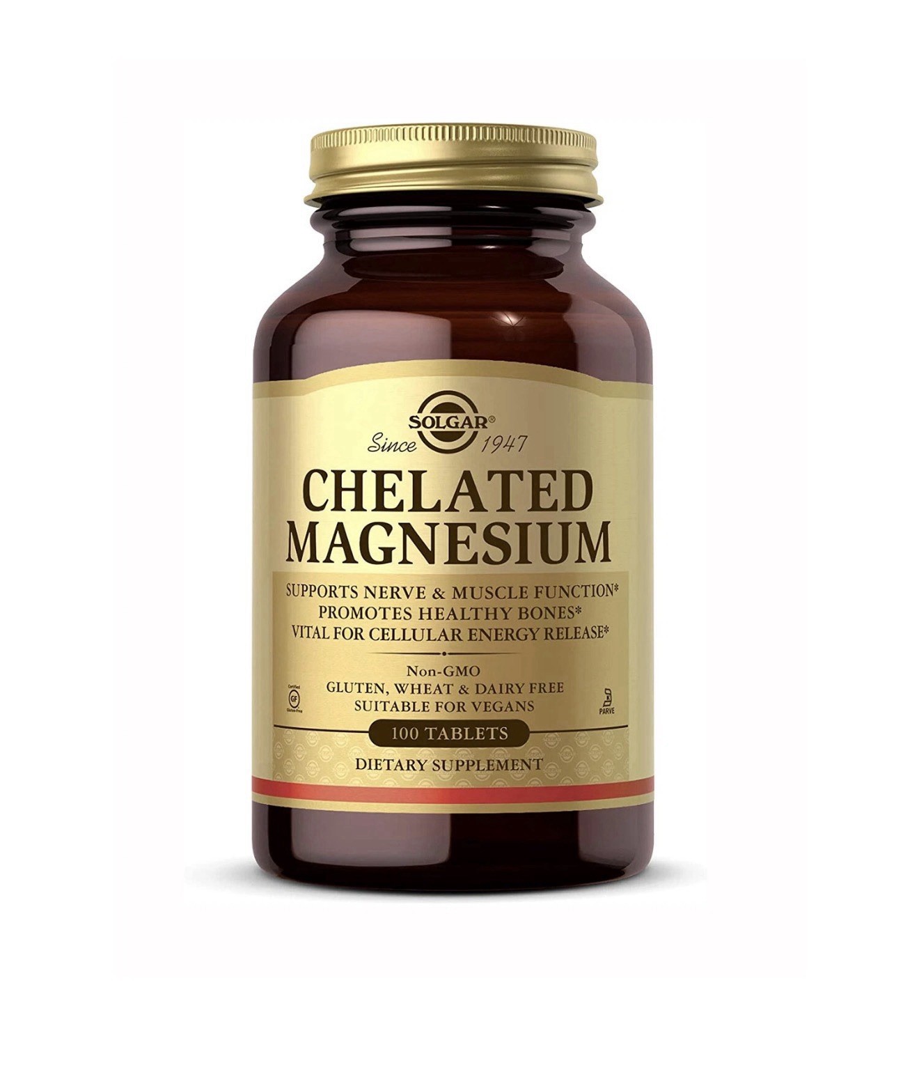 Solgar Chelated Magnesium, 100 Tablets Solgar Chelated Magnesium, 100 Tablets