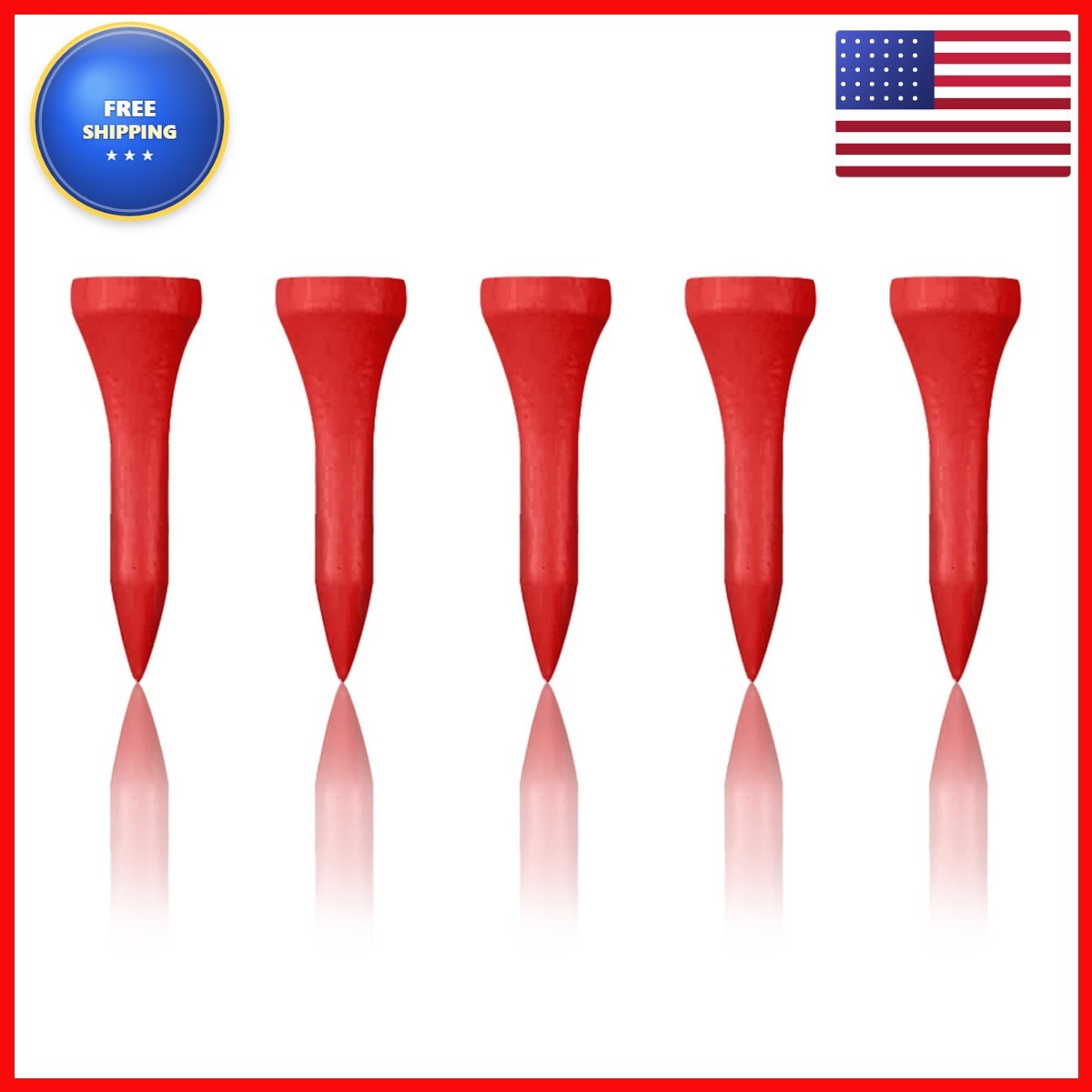 Zivisk Wooden Golf Tees 1-1/2\