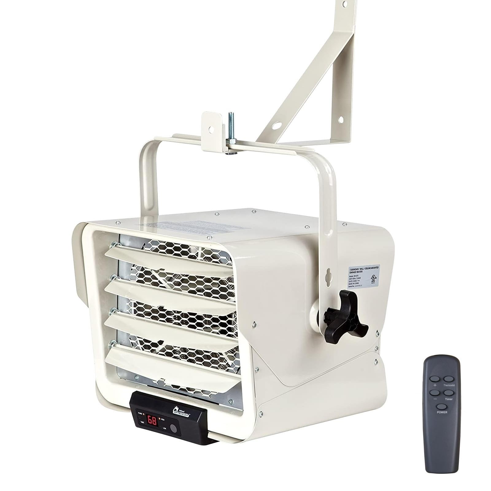 DR. INFRARED HEATER NEW Upgraded DR-975 7500-Watt 240-Volt Hardwired