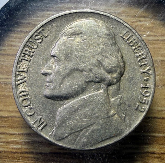 1952-D Jefferson Nickel - Actual Coin Shown -  & Tracking INV#106