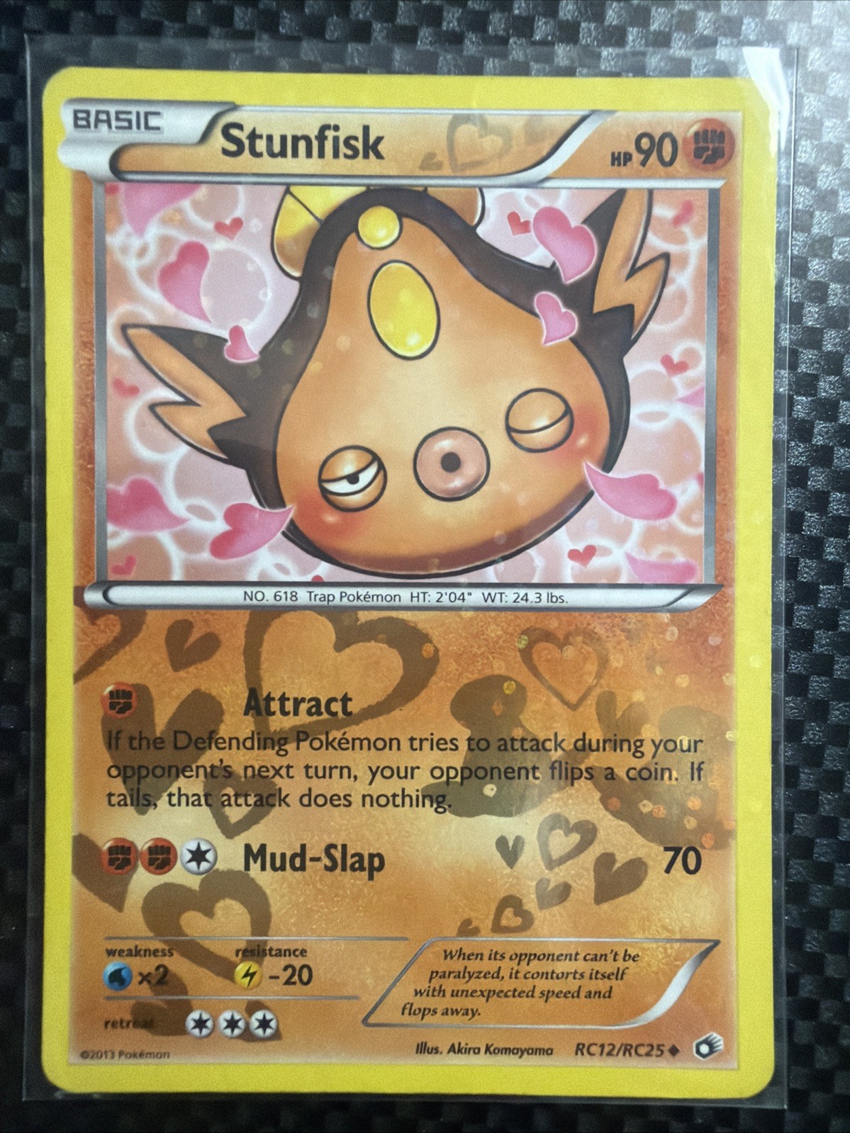 Stunfisk 2013 Pokémon TCG Legendary Treasures Radiant Collection Holo RC12/RC25