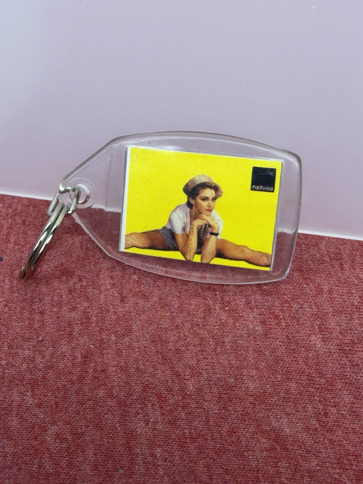 vintage 80\'s Madonna Keychain 2 sided