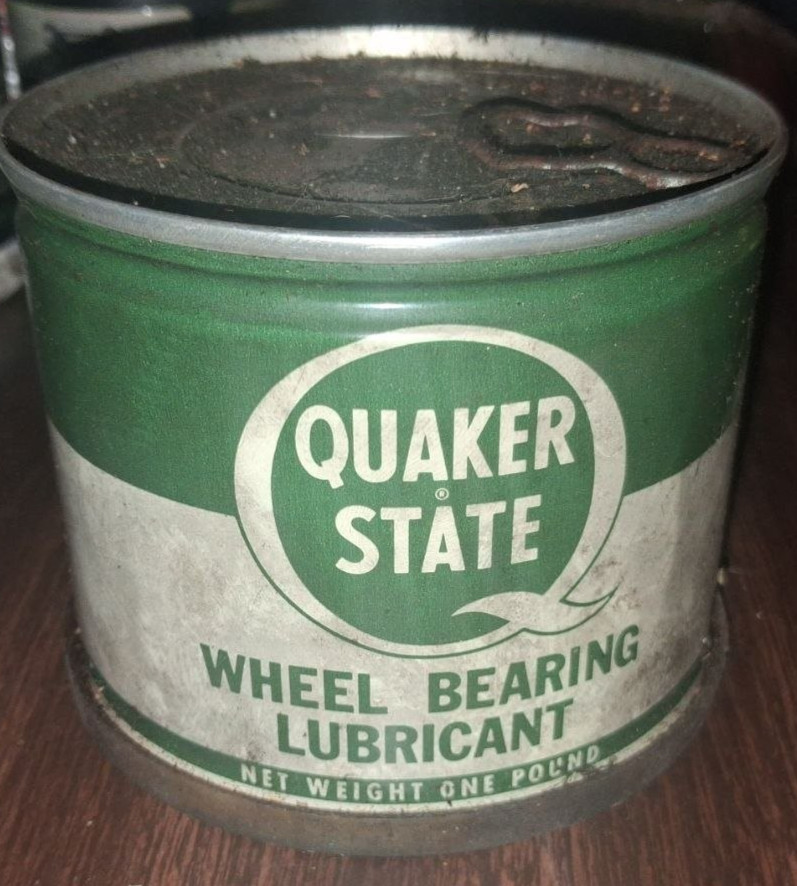 Quaker State Wheel Bearing Lubricant 1 lb Vintage Sealed NOS Full Grease Can