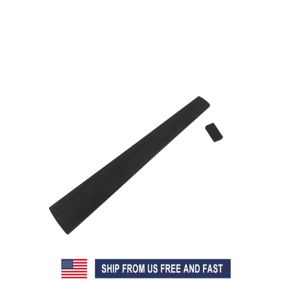 1 pcs violin fingerboard 4/4 Full Szie With Violin Nut natural Ebony wood