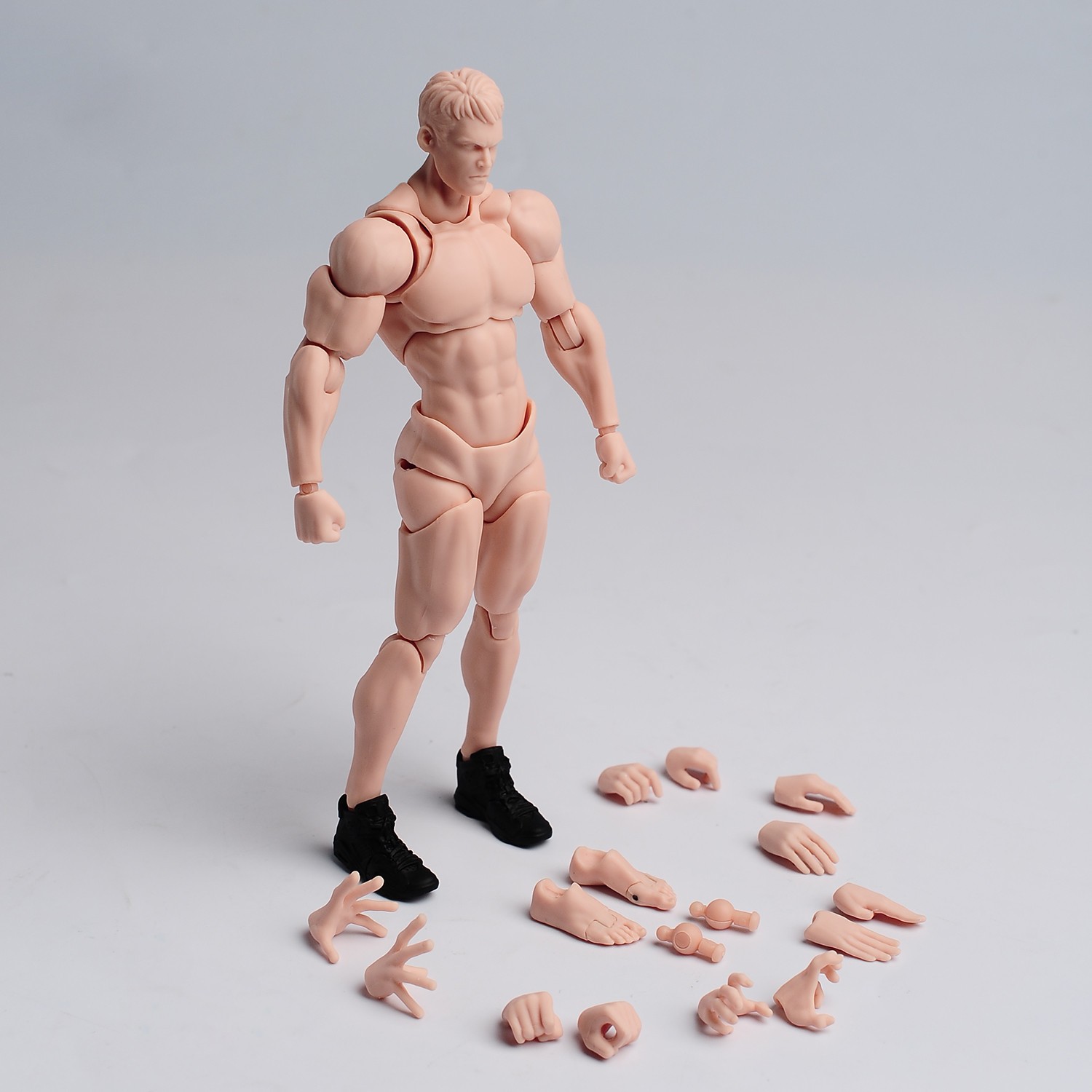 US Wind Toys 1/12 Pale Skin Flexible Man Jointed 6