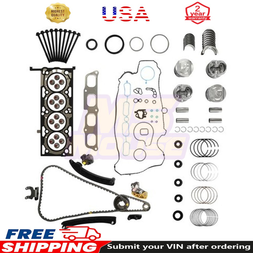 Engine Rebuild Kit Piston & Ring For 13-22 GMC Buick Cadillac Chevrolet 2.0L L4
